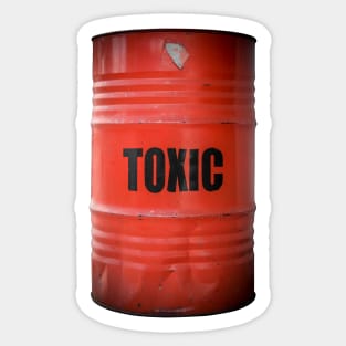 Toxic Waste Barrel Sticker